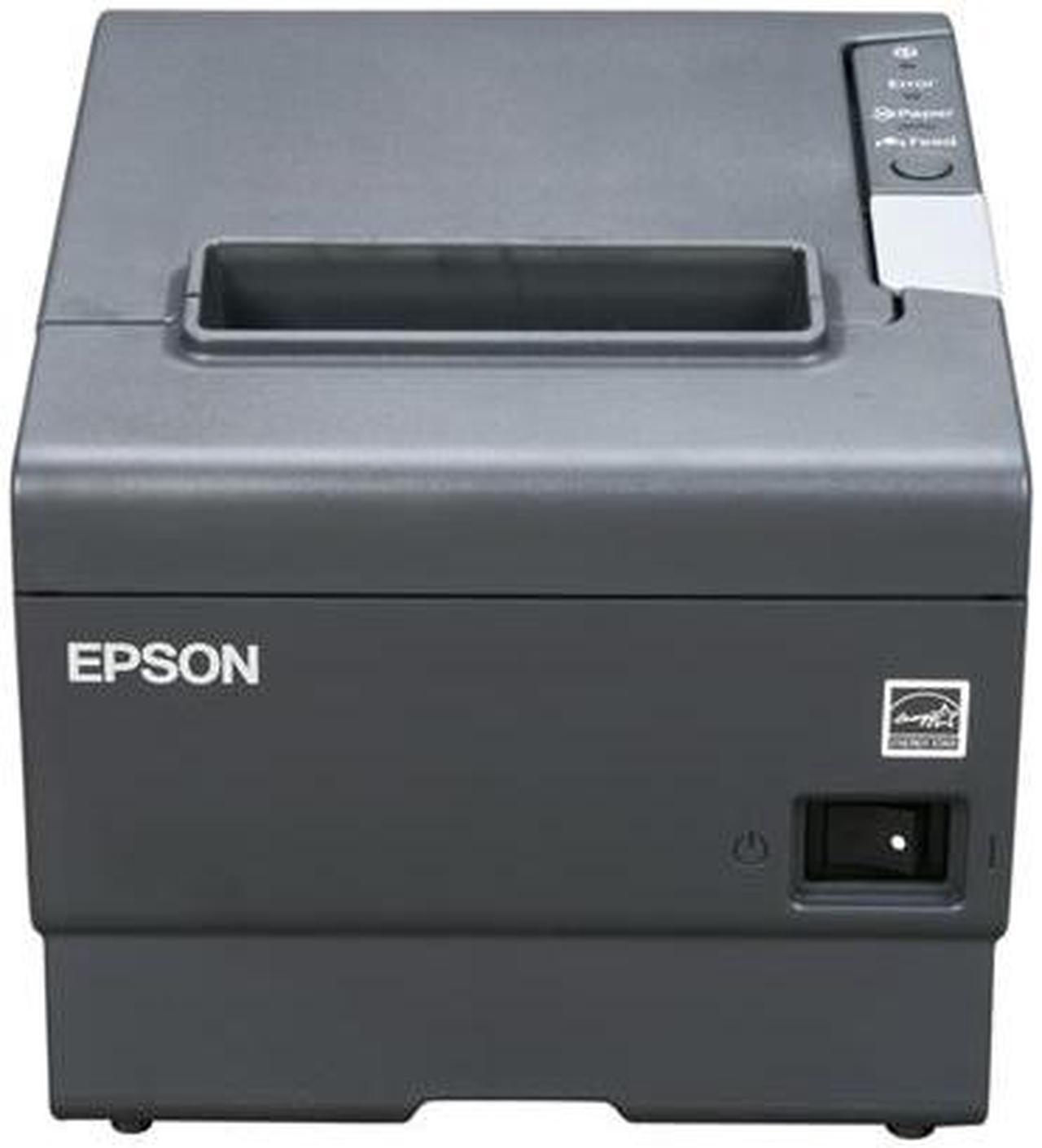 Alt view image 4 of 8 - Epson TM-T88V 3" Single-station Thermal Receipt Printer, USB, Serial, Dark Gray - C31CA85084