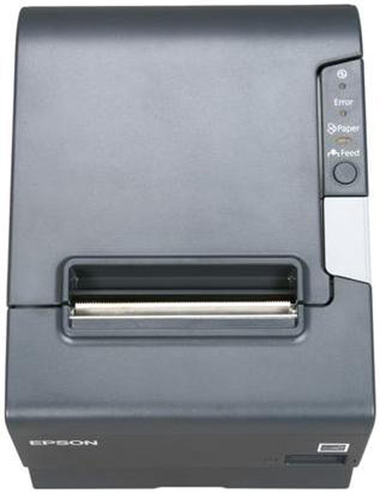 Alt view image 5 of 8 - Epson TM-T88V 3" Single-station Thermal Receipt Printer, USB, Serial, Dark Gray - C31CA85084