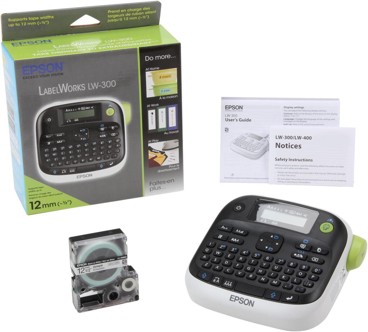 Alt view image 5 of 5 - EPSON LabelWorks LW-300 (C51CB69010) 180 dpi Label Printer