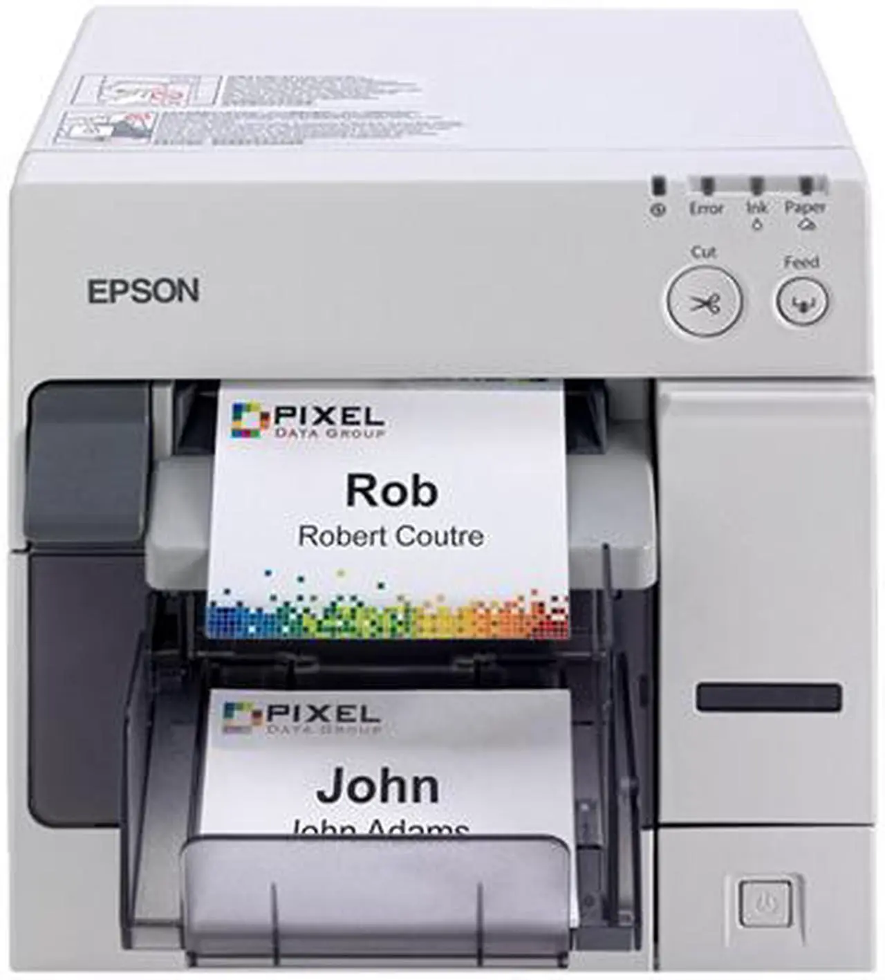 Alt view image 2 of 2 - Epson C31CA26011 TM-C3400 SecurColor Healthcare Label Printer