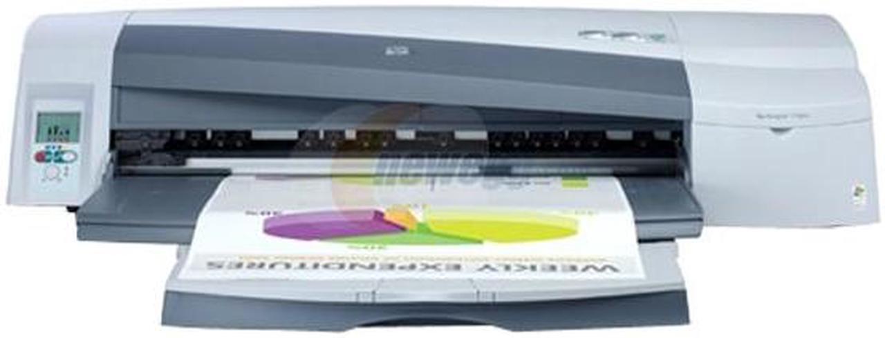 Alt view image 2 of 7 - HP Designjet 110plus up to 4 min/page Black Print Speed 1200 x 600 dpi Color Print Quality Ethernet (RJ-45) / LPT / USB InkJet Large Format Color Printer