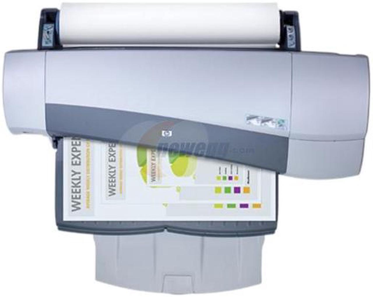 Alt view image 6 of 7 - HP Designjet 110plus up to 4 min/page Black Print Speed 1200 x 600 dpi Color Print Quality Ethernet (RJ-45) / LPT / USB InkJet Large Format Color Printer