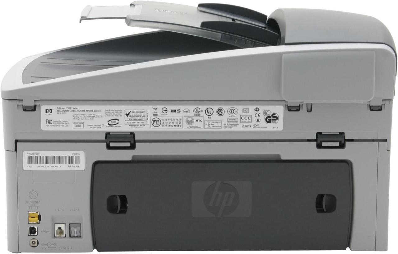 Alt view image 6 of 9 - HP Officejet 7210 Up to 30 ppm Black Print Speed Up to 4800 x 1200-optimized dpi Color Print Quality Ethernet (RJ-45) / USB InkJet MFC / All-In-One Color Printer