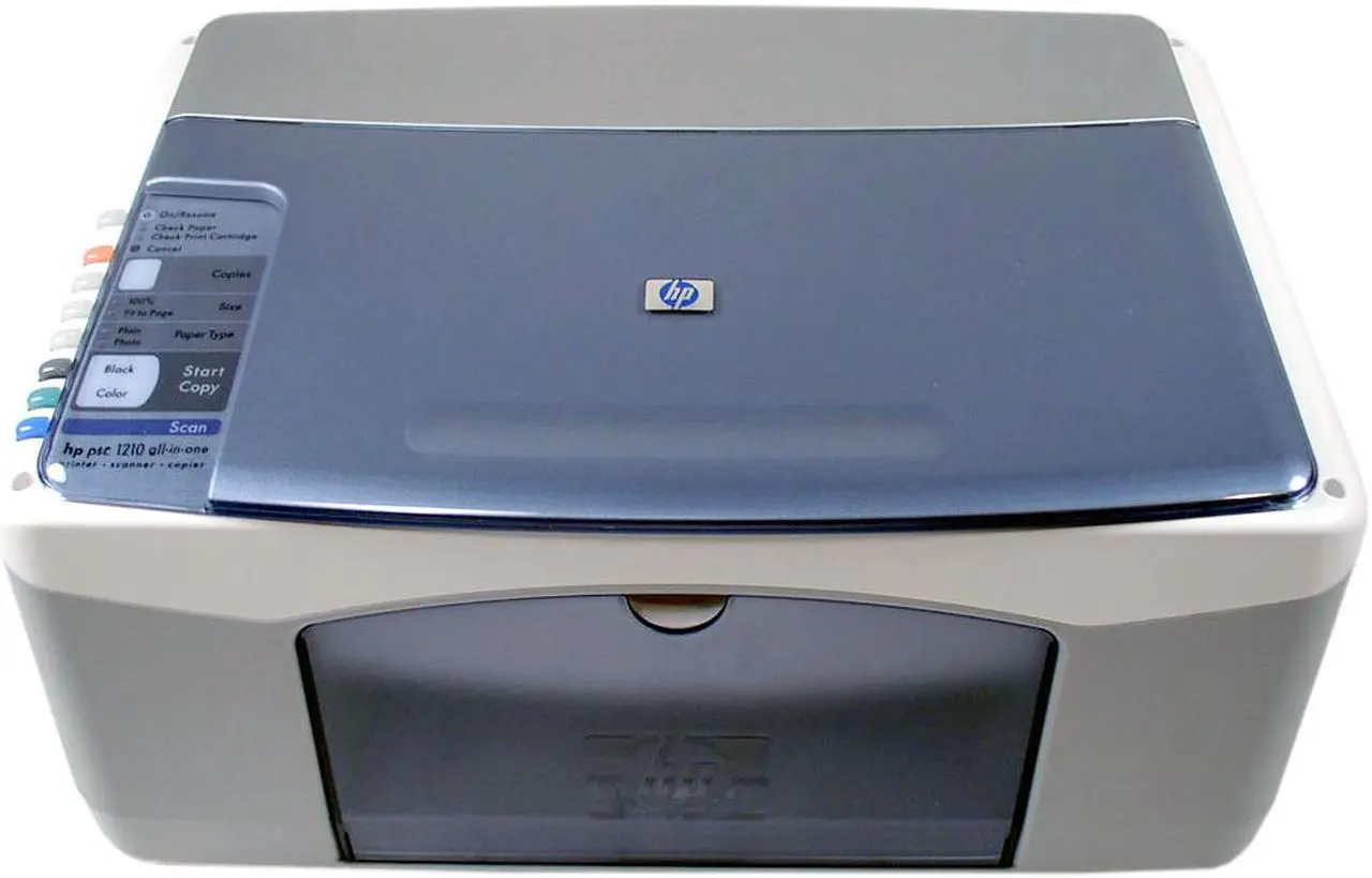 Alt view image 2 of 7 - HP PSC 1210 (Q1662A) Up to 12 ppm Black Print Speed 1200 x 1200 dpi (up to 4800 x 1200 optimized dpi when printing from a computer on premium photo papers using 1200 x 1200-input dpi) Color Print Quality USB InkJet MFC / All-In-One Color Pr
