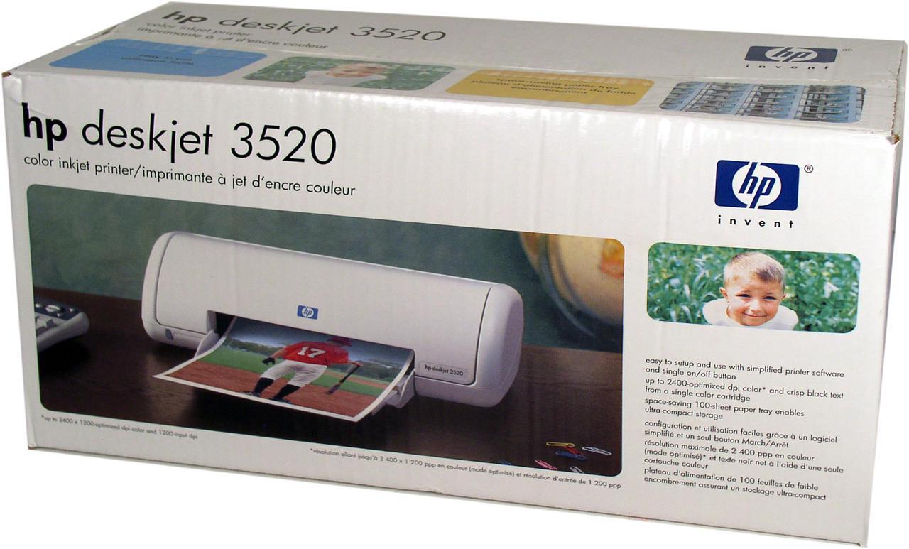 Alt view image 5 of 5 - HP Deskjet deskjet 3520 (C8994CA2L) Up to 8 ppm Black Print Speed Up to 2400 x 1200-optimized dpi color and 1200-input dpi Color Print Quality USB InkJet Personal Color Printer
