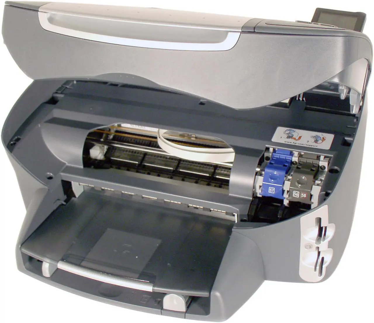 Alt view image 2 of 5 - HP PSC 2510 Q3094A 21 ppm Black Print Speed 4800 x 1200 dpi Color Print Quality Ethernet (RJ-45) / USB / Wi-Fi InkJet MFC / All-In-One Color Printer