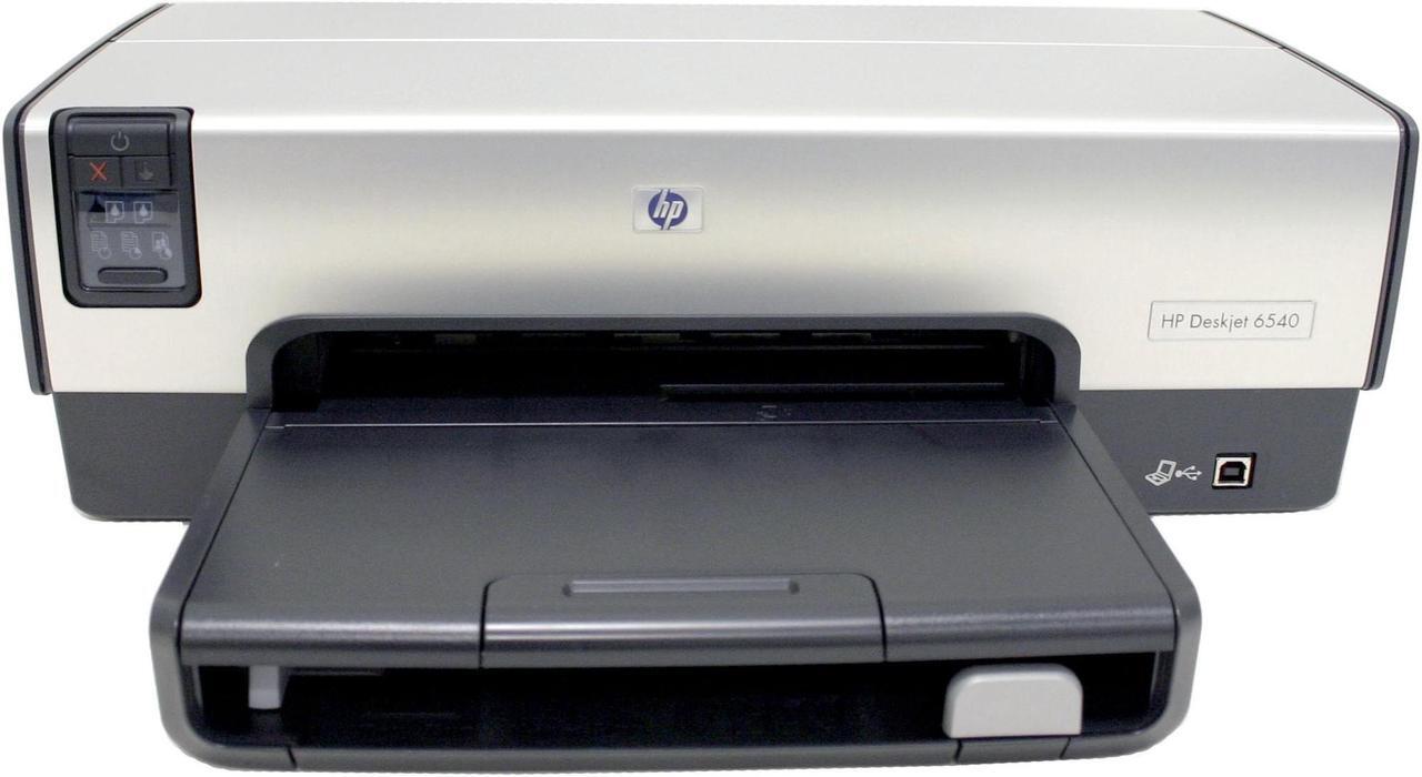 Main image of HP Deskjet 6540 C8963A 30 ppm Black Print Speed 4800 x 1200 dpi Color Print Quality Ethernet (RJ-45) / USB InkJet Personal Color Printer