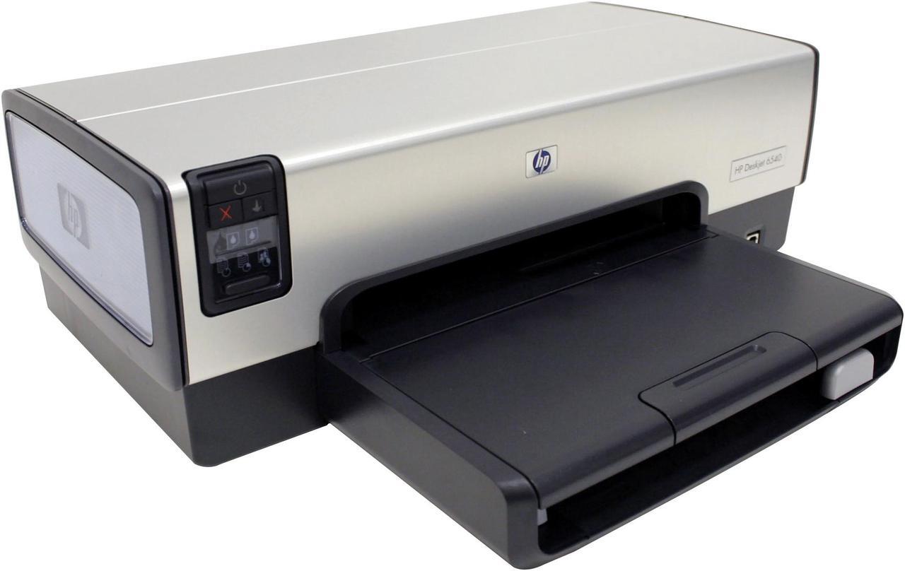 Alt view image 2 of 10 - HP Deskjet 6540 C8963A 30 ppm Black Print Speed 4800 x 1200 dpi Color Print Quality Ethernet (RJ-45) / USB InkJet Personal Color Printer