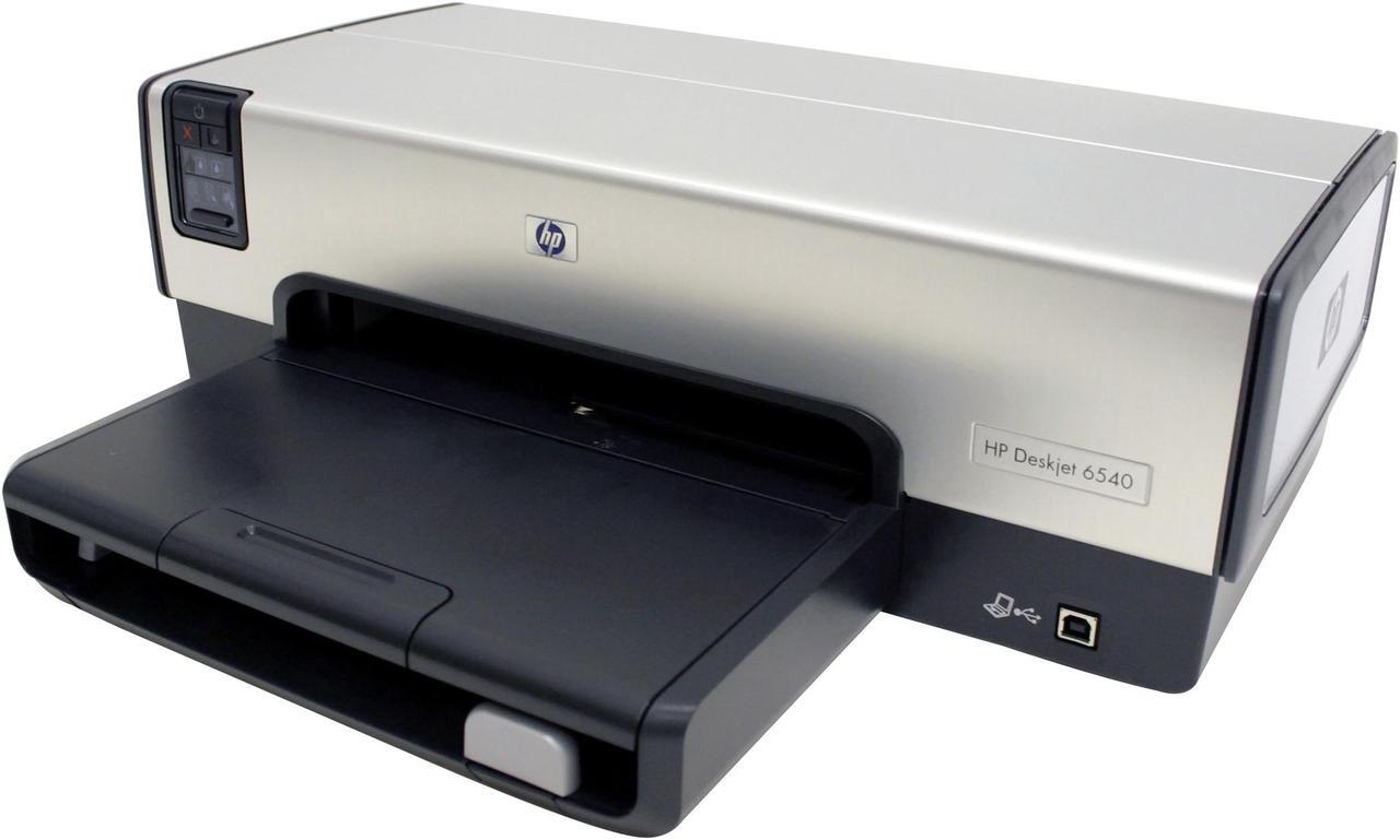 Alt view image 3 of 10 - HP Deskjet 6540 C8963A 30 ppm Black Print Speed 4800 x 1200 dpi Color Print Quality Ethernet (RJ-45) / USB InkJet Personal Color Printer