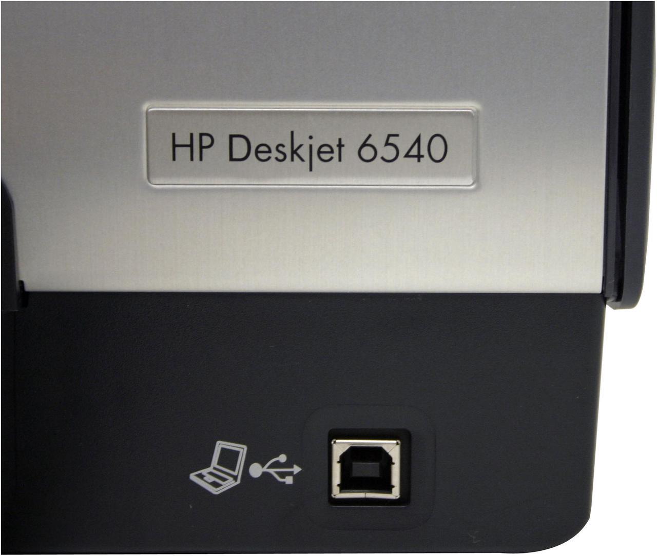 Alt view image 5 of 10 - HP Deskjet 6540 C8963A 30 ppm Black Print Speed 4800 x 1200 dpi Color Print Quality Ethernet (RJ-45) / USB InkJet Personal Color Printer