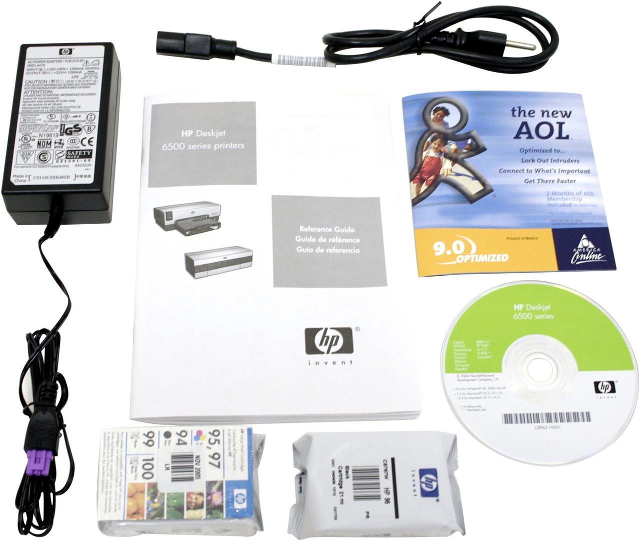 Alt view image 9 of 10 - HP Deskjet 6540 C8963A 30 ppm Black Print Speed 4800 x 1200 dpi Color Print Quality Ethernet (RJ-45) / USB InkJet Personal Color Printer
