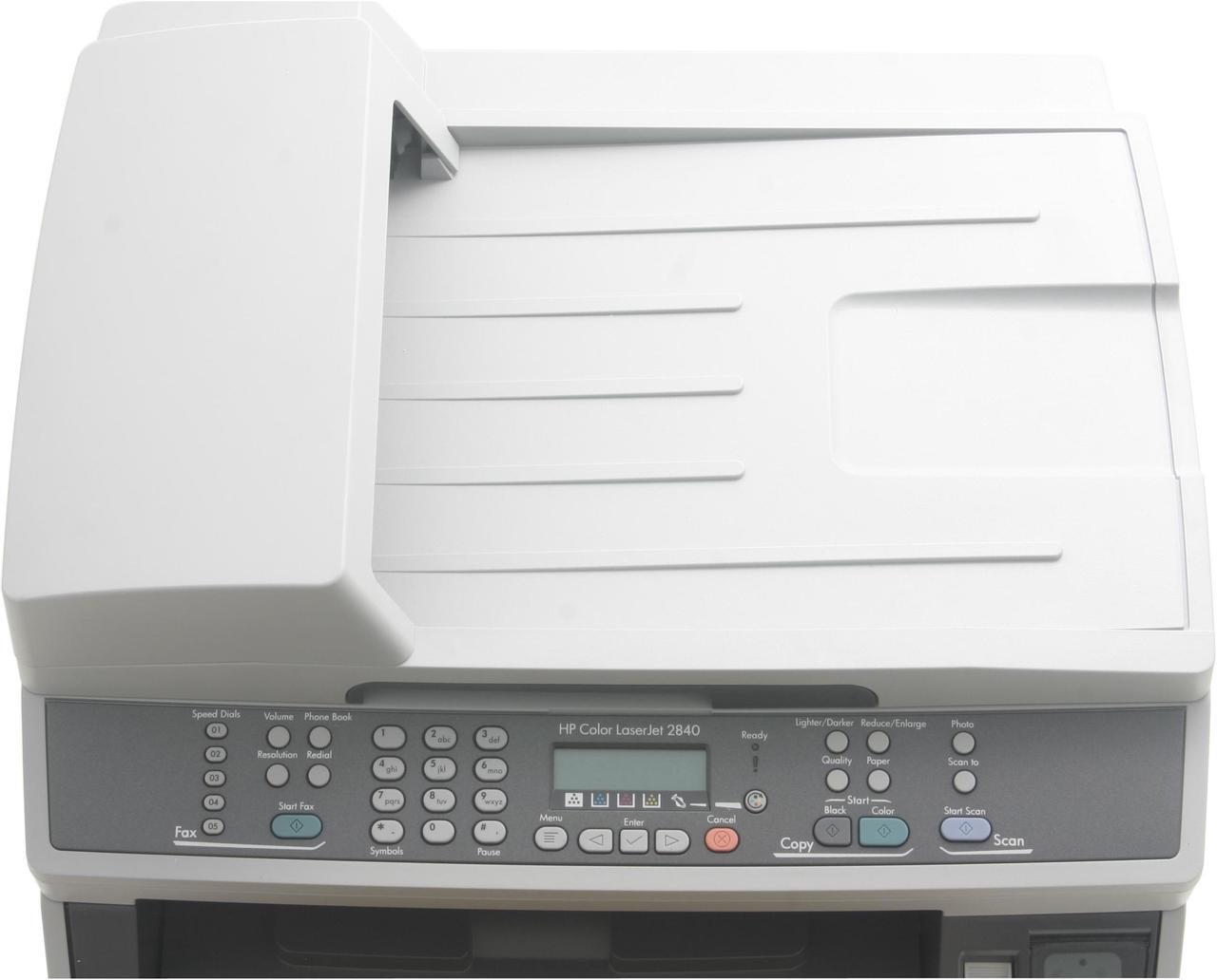 Alt view image 7 of 14 - HP Color LaserJet 2840 Q3950A MFC / All-In-One Up to 20 ppm 600 x 600 dpi Color Print Quality Color Ethernet (RJ-45) / USB Laser Printer