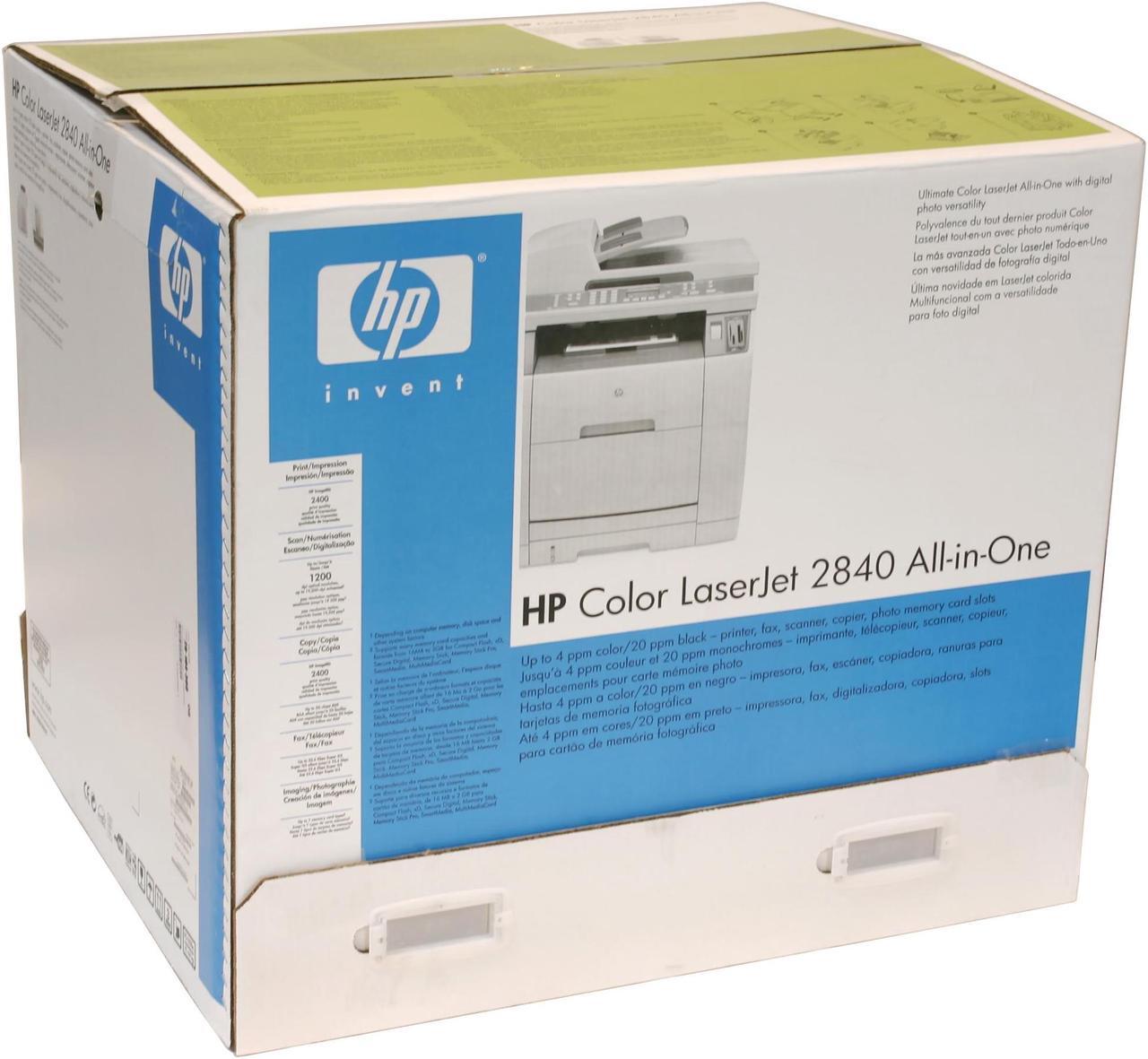 Alt view image 14 of 14 - HP Color LaserJet 2840 Q3950A MFC / All-In-One Up to 20 ppm 600 x 600 dpi Color Print Quality Color Ethernet (RJ-45) / USB Laser Printer