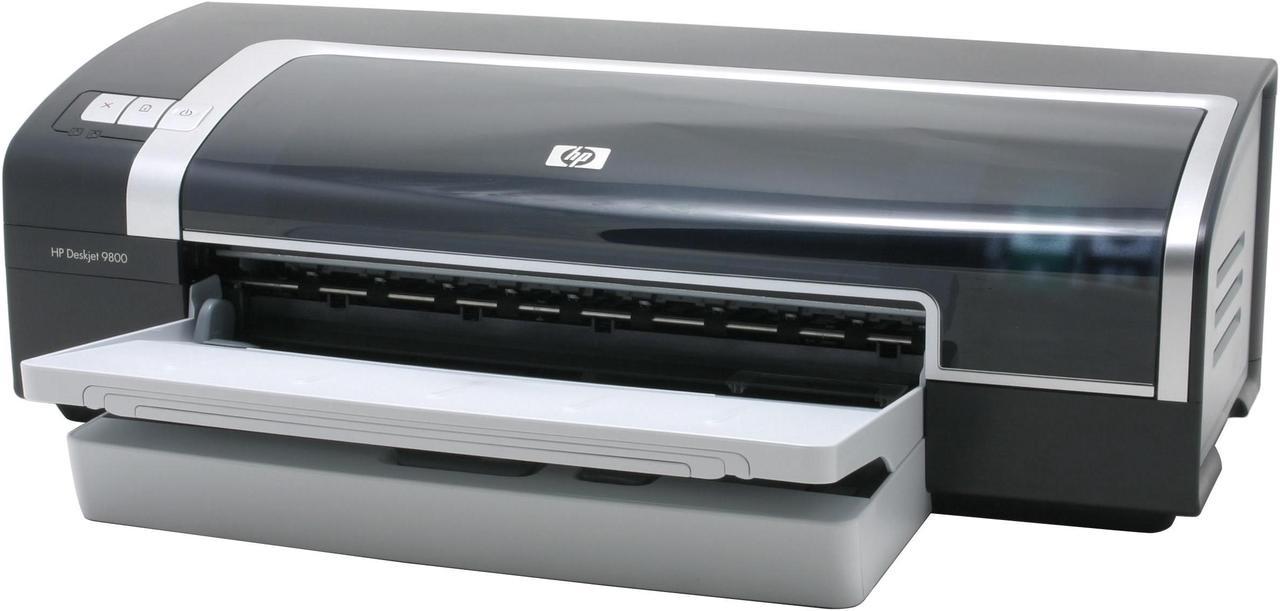 HP Deskjet 9800 C8165A Up to 30 ppm Black Print Speed Up to 4800-optimized dpi color and 1200-input dpi Color Print Quality LPT / USB InkJet Personal Color Printer