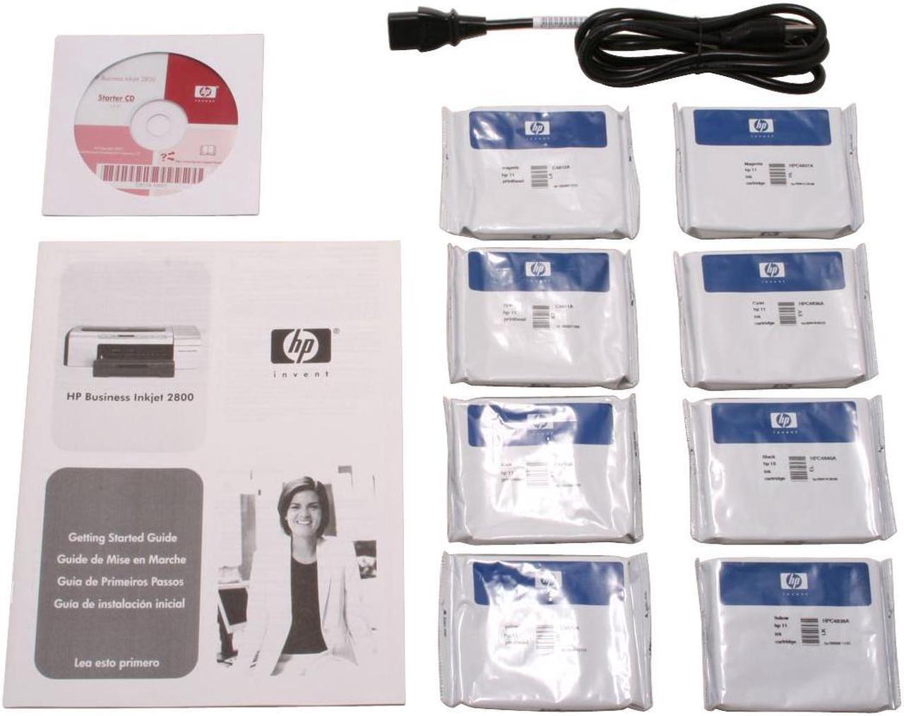 Alt view image 9 of 11 - HP Business Inkjet 2800 C8174A Up to 24 ppm Black Print Speed 4800 x 1200 dpi Color Print Quality LPT / USB InkJet Personal Color Printer