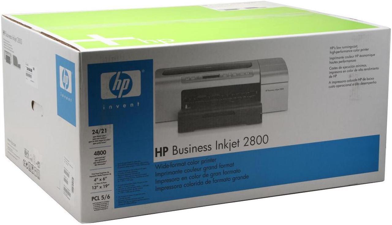 Alt view image 10 of 11 - HP Business Inkjet 2800 C8174A Up to 24 ppm Black Print Speed 4800 x 1200 dpi Color Print Quality LPT / USB InkJet Personal Color Printer