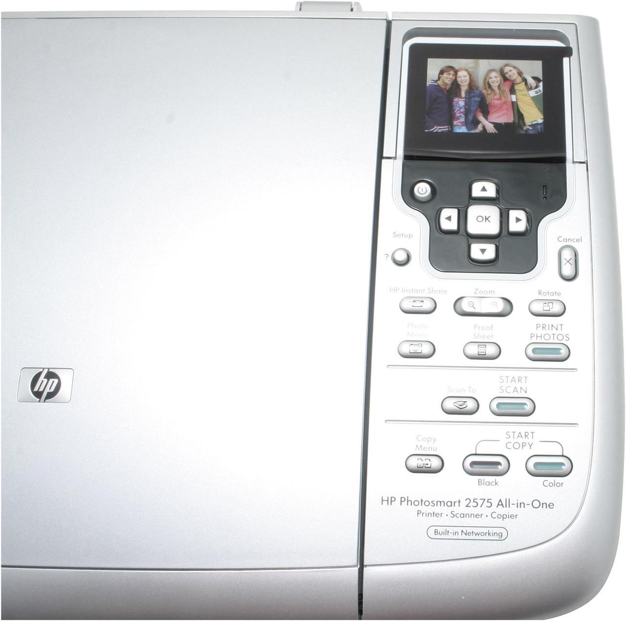 Alt view image 8 of 10 - HP Photosmart 2575 Q7215A Up to 30 ppm Black Print Speed 4,800 dpi Color Print Quality USB InkJet MFC / All-In-One Color Printer