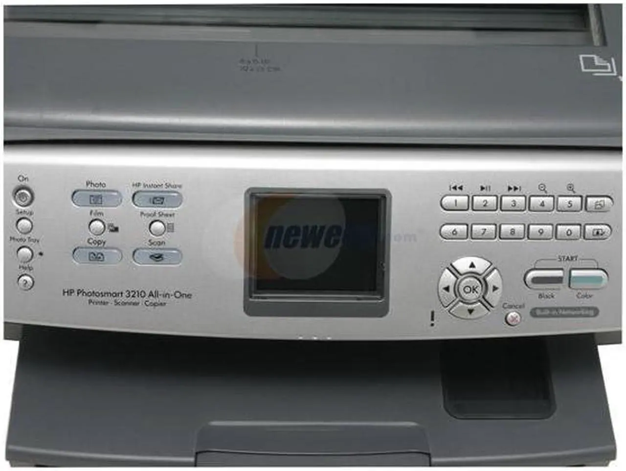 Alt view image 4 of 12 - HP Photosmart 3210 Q5843A#ABA Up to 32 ppm Black Print Speed 4800 x 1200 dpi Color Print Quality Ethernet (RJ-45) / USB Thermal Inkjet MFC / All-In-One Color Printer