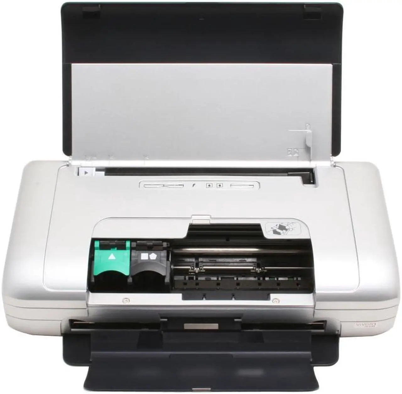 Alt view image 3 of 12 - HP Deskjet 460C C8150A Up to 17 ppm Black Print Speed Up to 4800 optimized dpi color and 1200 input dpi Color Print Quality USB Thermal Inkjet Mobile Color Printer