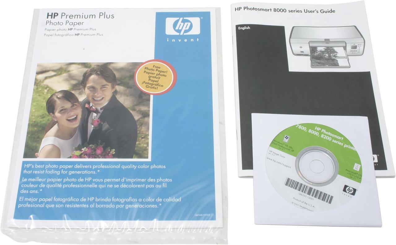Alt view image 10 of 12 - HP Photosmart 8050 Q6351A Up to 30 ppm Black Print Speed Up to 4800 x 1200 optimized dpi color when printing from a computer and 1200 input dpi Color Print Quality USB InkJet Photo Color Printer