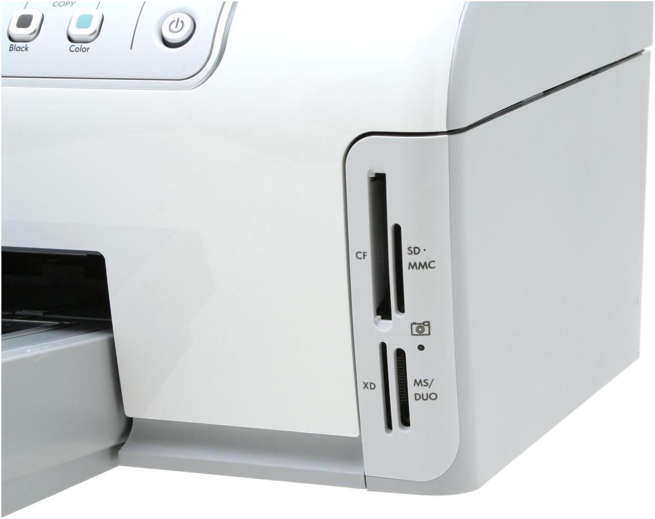 Alt view image 4 of 14 - HP Photosmart C5180 Q8220A Up to 32 ppm Black Print Speed 4800 x 1200 dpi Color Print Quality Ethernet (RJ-45) / USB InkJet MFC / All-In-One Color Printer