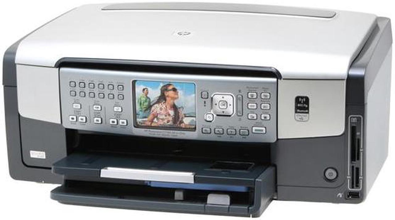Alt view image 2 of 15 - HP Photosmart C7180 Q8200A Up to 32 ppm Black Print Speed Up to 4800 x 1200 optimized dpi color (when printing from a computer and 1200 input dpi) Color Print Quality Ethernet (RJ-45) / USB / Wi-Fi InkJet MFC / All-In-One Color Printer