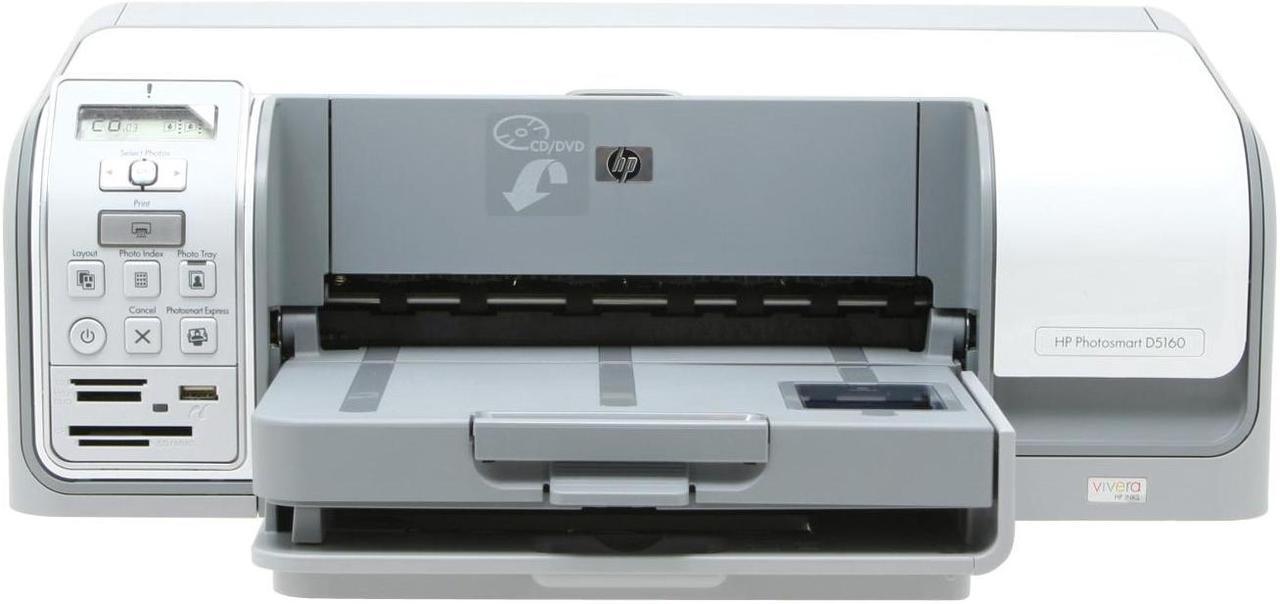 Alt view image 2 of 13 - HP Photosmart D5160 Q7091 Up to 31 ppm Black Print Speed Up to 4800 x 1200 dpi Color Print Quality USB InkJet Personal Color Printer