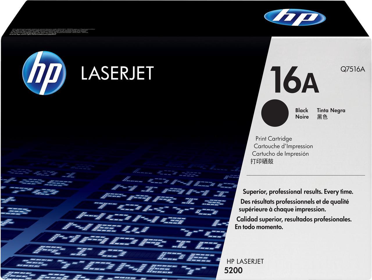 HP 16A LaserJet Toner Cartridge - Black