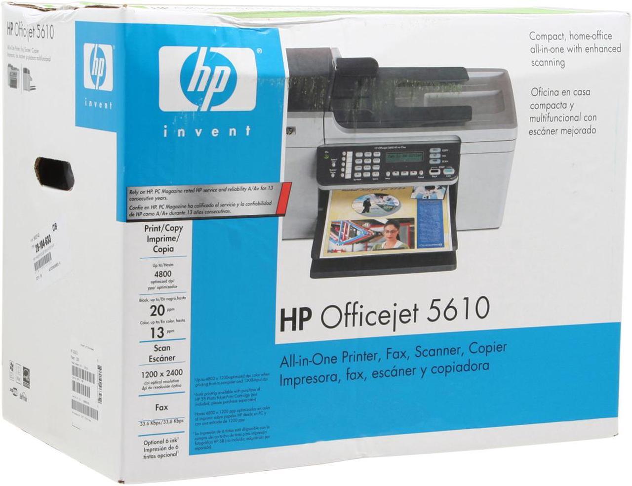 Alt view image 12 of 12 - HP Officejet 5610 Q7311A Up to 20 ppm Black Print Speed Up to 4800 x 1200 dpi Color Print Quality USB InkJet MFC / All-In-One Color Printer
