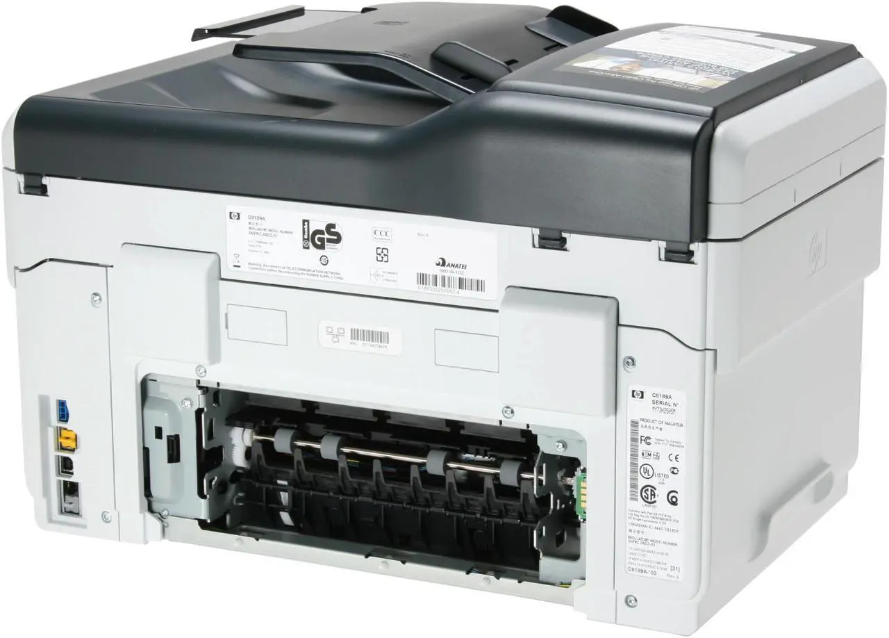 Alt view image 12 of 19 - HP Officejet Pro L7680 C8189A Up to 35 ppm Black Print Speed Ethernet (RJ-45) / USB InkJet MFC / All-In-One Color Printer