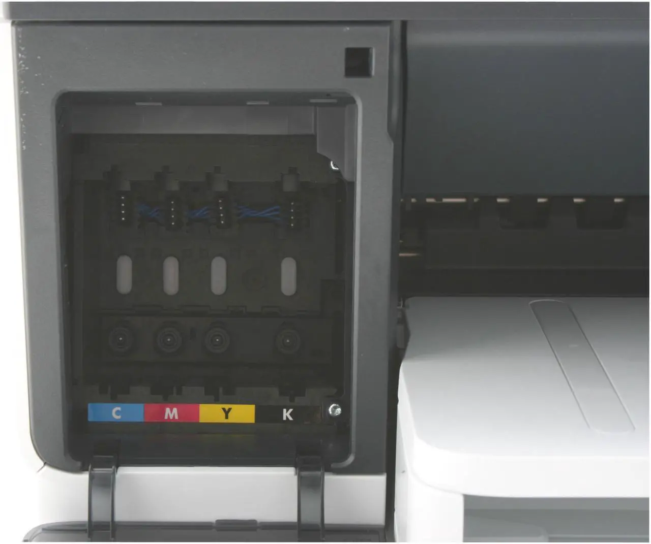 Alt view image 8 of 20 - HP Officejet Pro L7580 C8187A Up to 35 ppm Black Print Speed 4800 x 1200 dpi Color Print Quality Ethernet (RJ-45) / USB InkJet MFC / All-In-One Color Printer