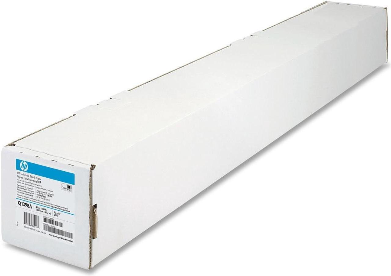 HP Designjet Q1398A Large Format Universal Bond, 21.00 lbs., 42.00" x 150.00 ft., White