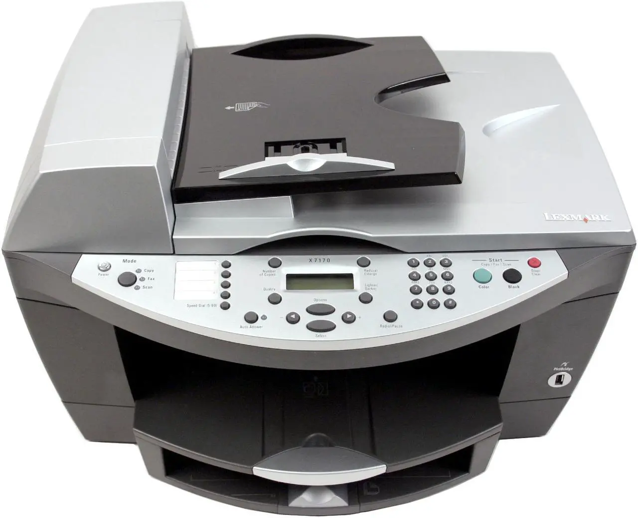 Main image of LEXMARK X7170 21H0281 22 ppm Black Print Speed 4800 x 1200 dpi Color Print Quality Ethernet (RJ-45) / USB InkJet MFC / All-In-One Color Printer