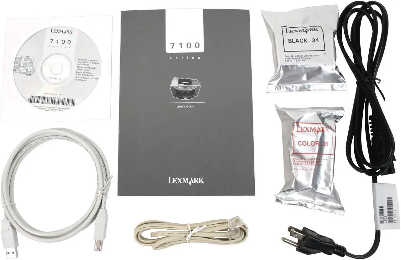 Alt view image 10 of 11 - LEXMARK X7170 21H0281 22 ppm Black Print Speed 4800 x 1200 dpi Color Print Quality Ethernet (RJ-45) / USB InkJet MFC / All-In-One Color Printer