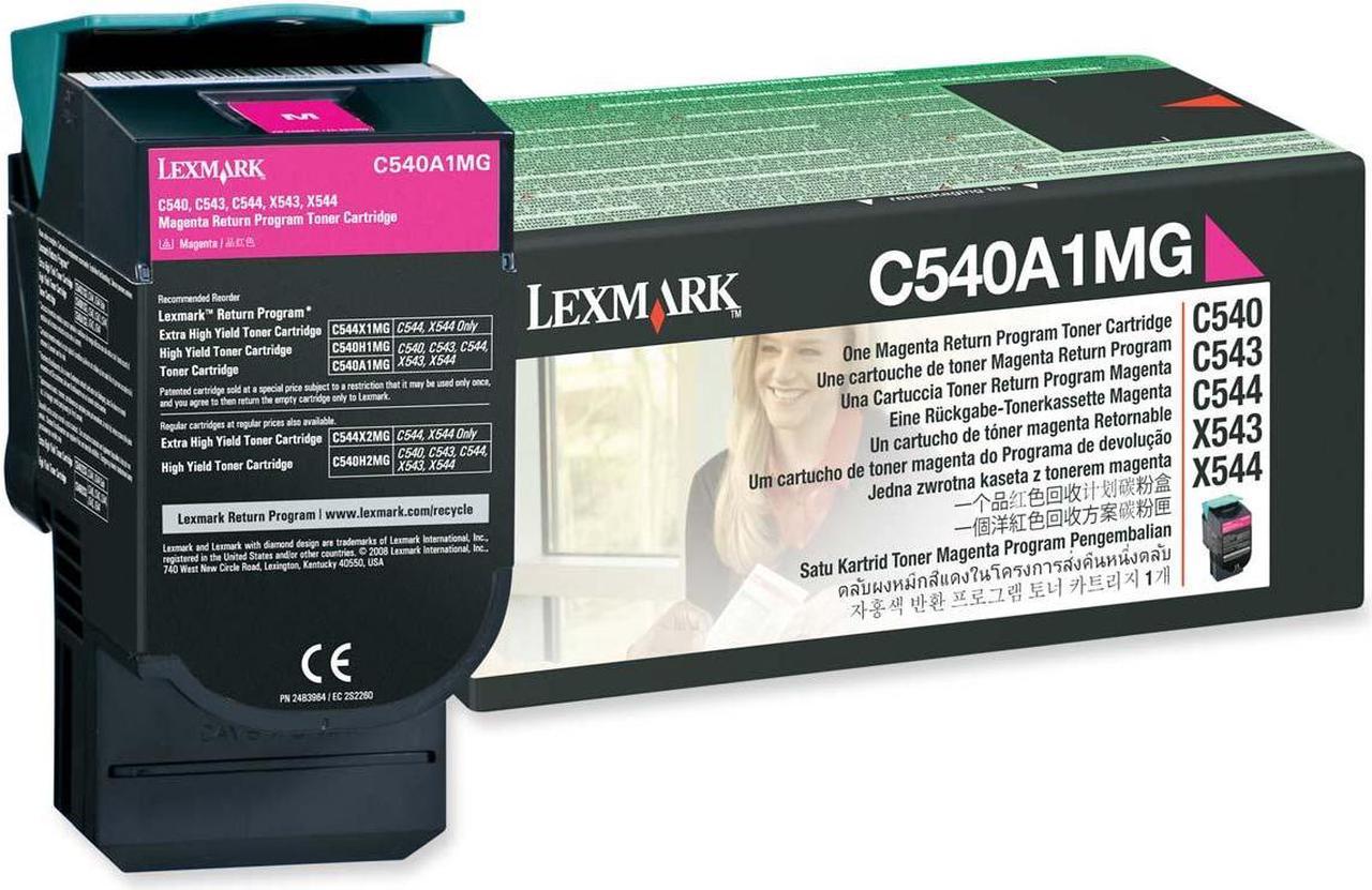 Lexmark C540A1MG Return Program Toner Cartridge - Magenta