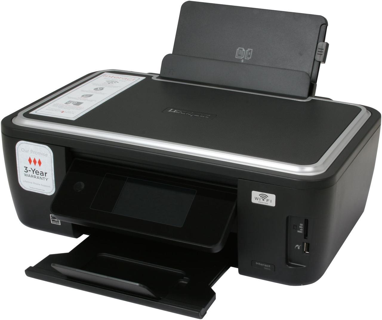 Main image of LEXMARK Interact S605 Up to 33 ppm 4800 x 1200 dpi Wireless InkJet MFC / All-In-One Color Printer