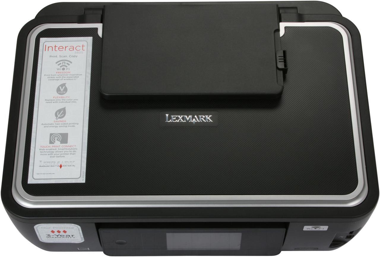 Alt view image 5 of 8 - LEXMARK Interact S605 Up to 33 ppm 4800 x 1200 dpi Wireless InkJet MFC / All-In-One Color Printer