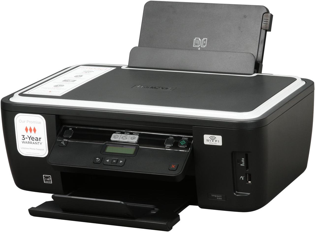 Main image of LEXMARK Impact S305 Up to 33 ppm Black Print Speed 4800 x 1200 dpi Color Print Quality USB / Wi-Fi InkJet MFC / All-In-One Color Printer