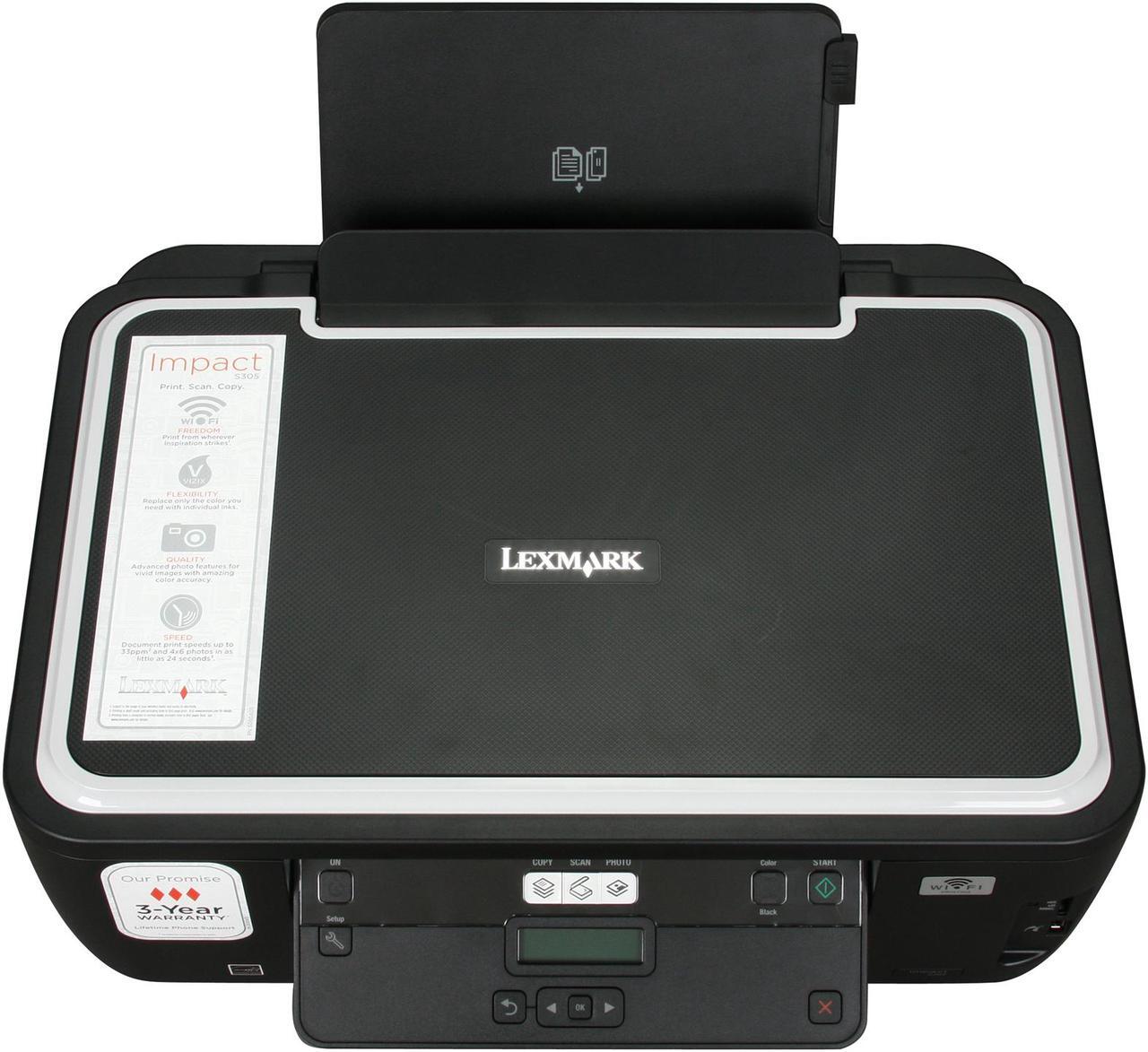 Alt view image 6 of 8 - LEXMARK Impact S305 Up to 33 ppm Black Print Speed 4800 x 1200 dpi Color Print Quality USB / Wi-Fi InkJet MFC / All-In-One Color Printer