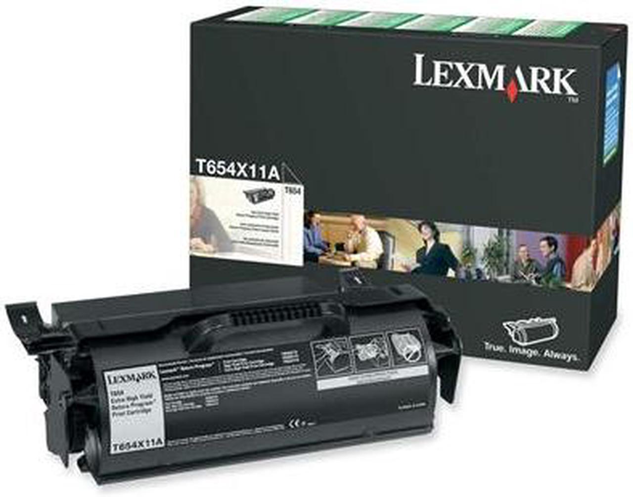 Lexmark T654X11A Extra High Yield Return Program Toner Cartridge - Black