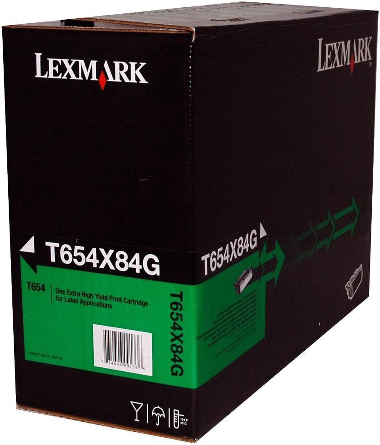 Lexmark T654X84G Extra High Yield Toner Cartridge - Black