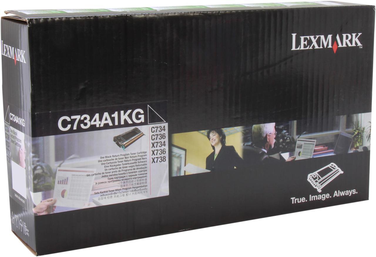 Main image of Lexmark C734A1KG Return Program Toner Cartridge - Black