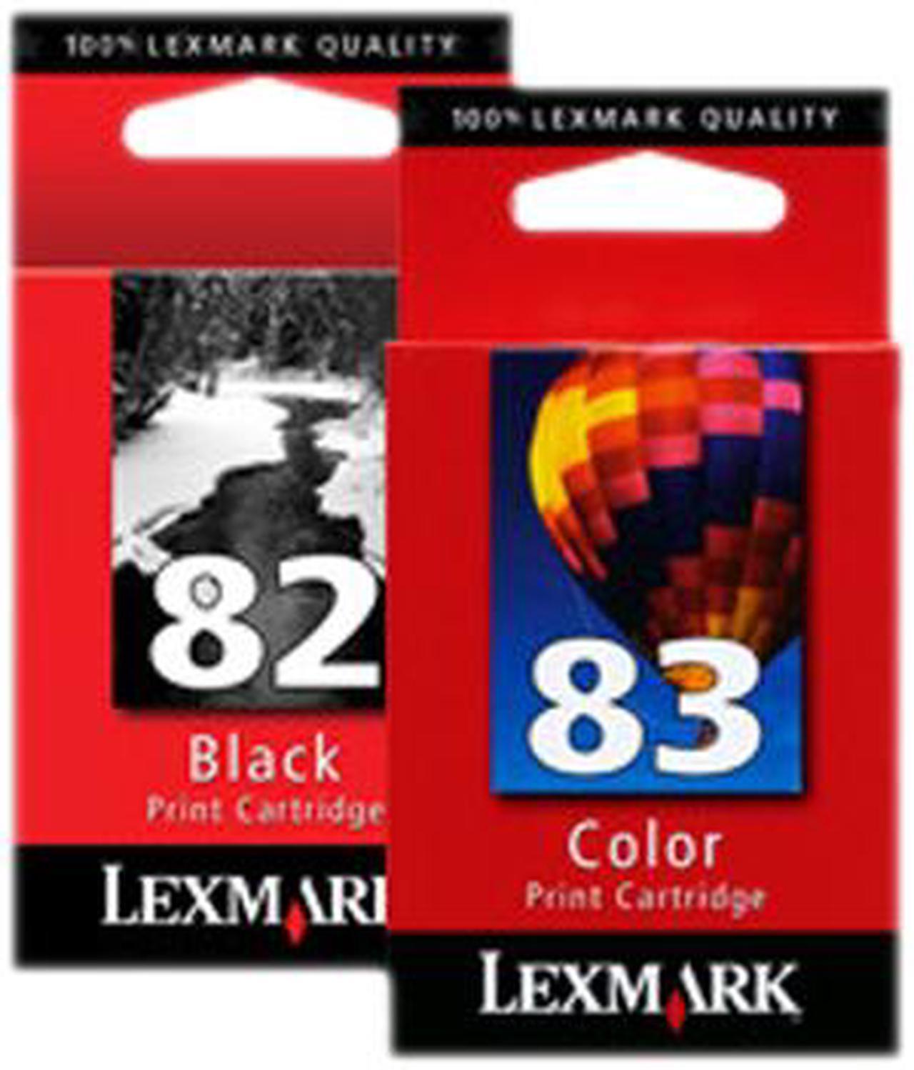 Main image of LEXMARK 18L0860 No. 82 / 83 Print Cartridge 2 Pack Black / Color