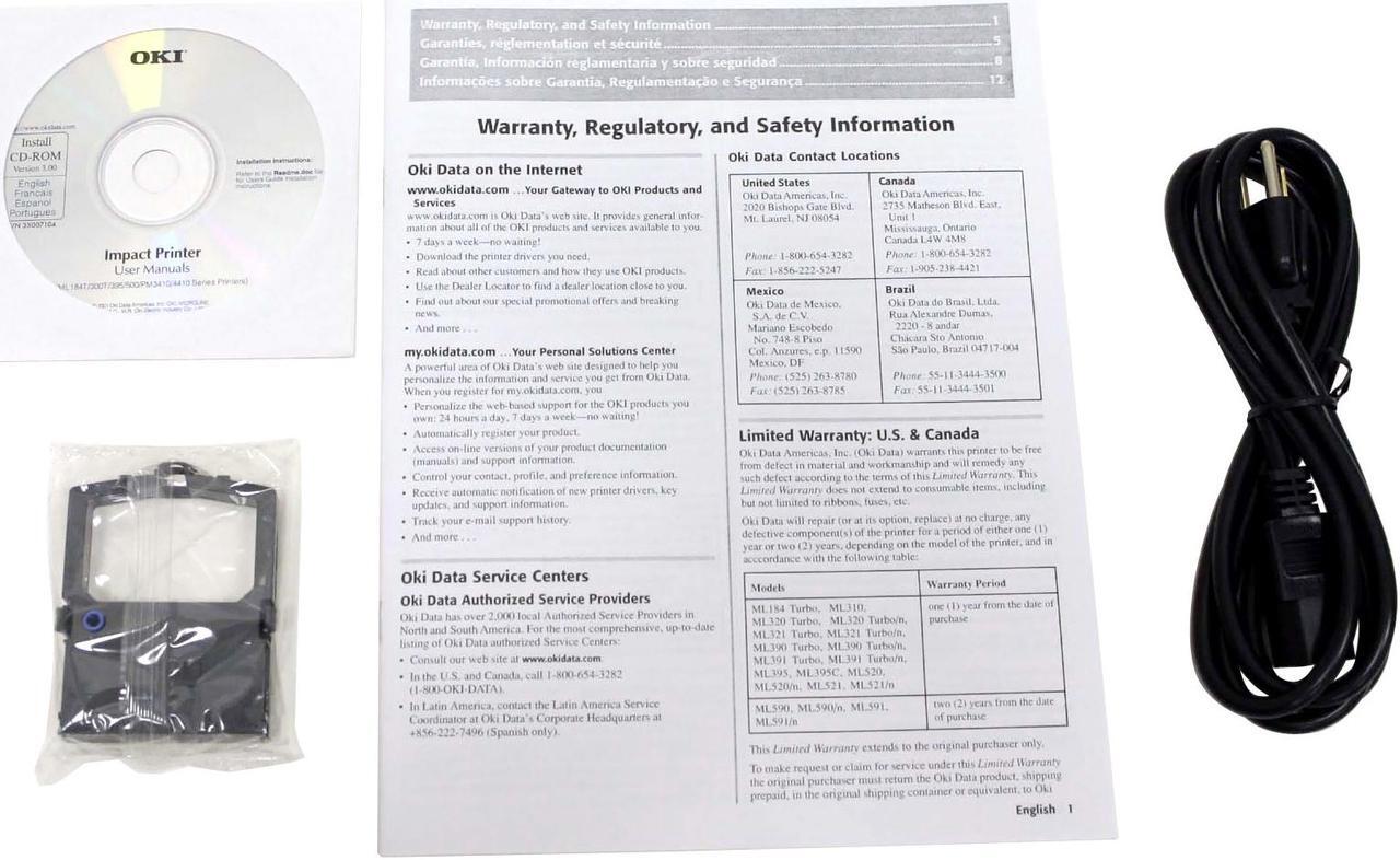 Alt view image 7 of 7 - OKIDATA MICROLINE 591 360 x 360 dpi 24 pins Dot Matrix Printer - OEM