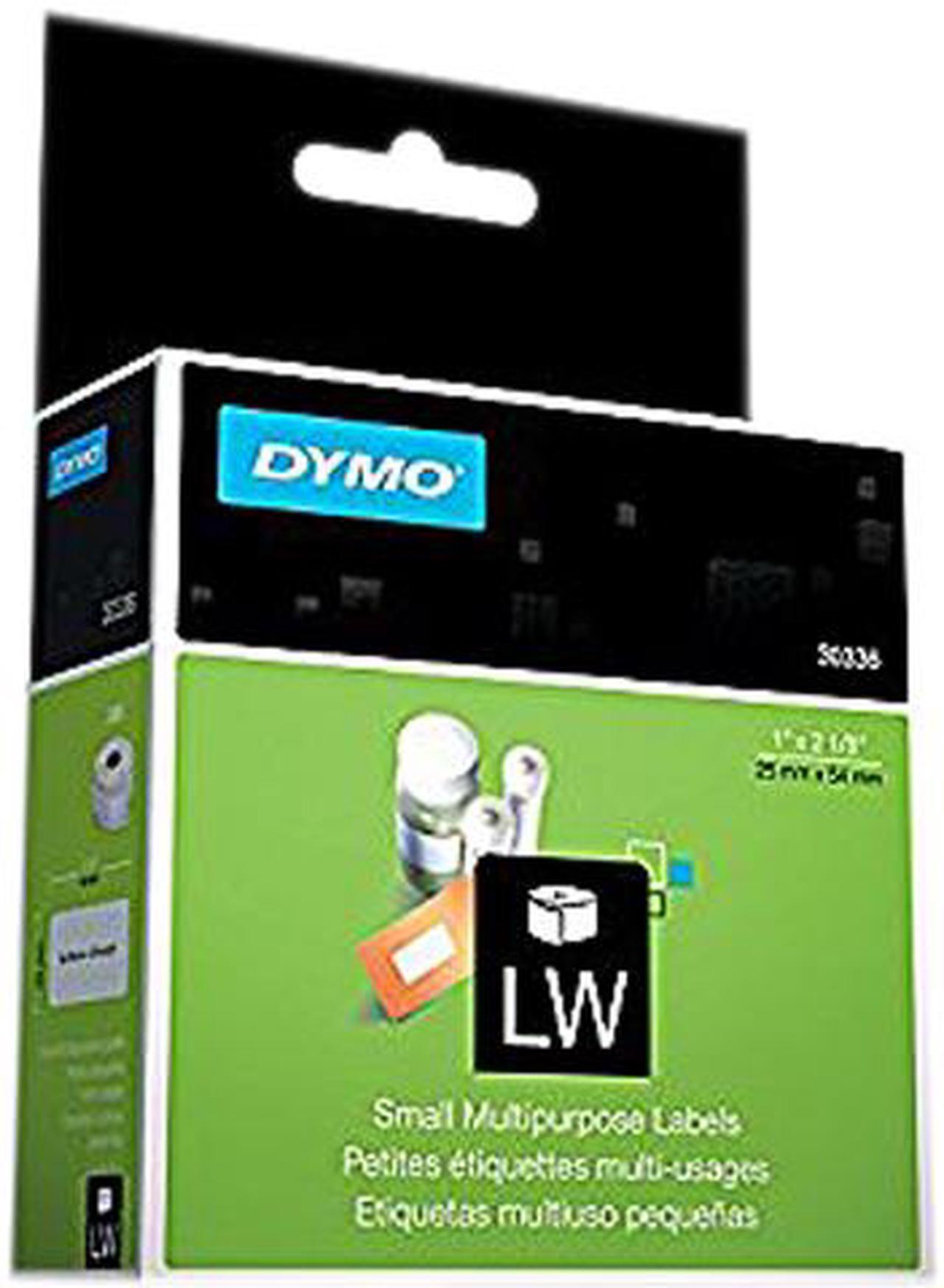 DYMO 30336 Multipurpose Labels, 1 x 2 1/8, White, 500/Box