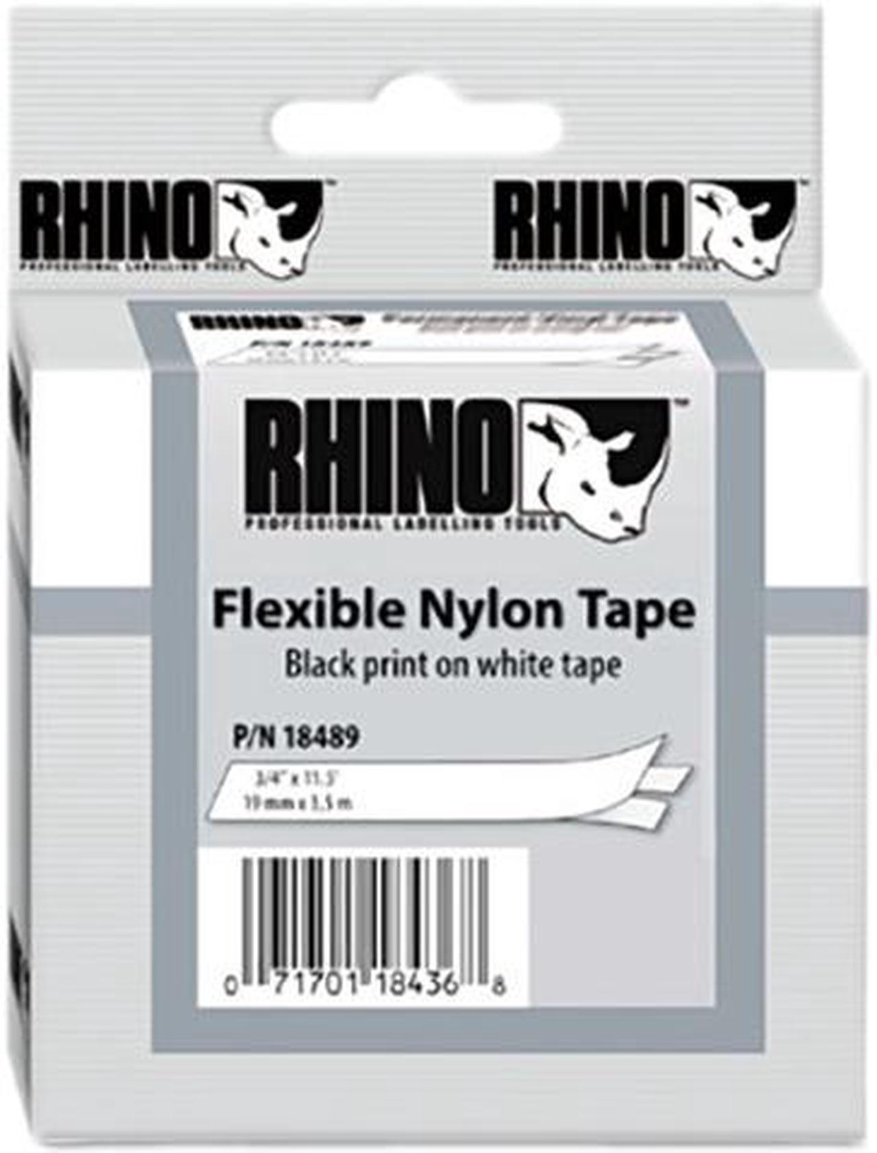 DYMO White Flexible Nylon Tape 3/4"