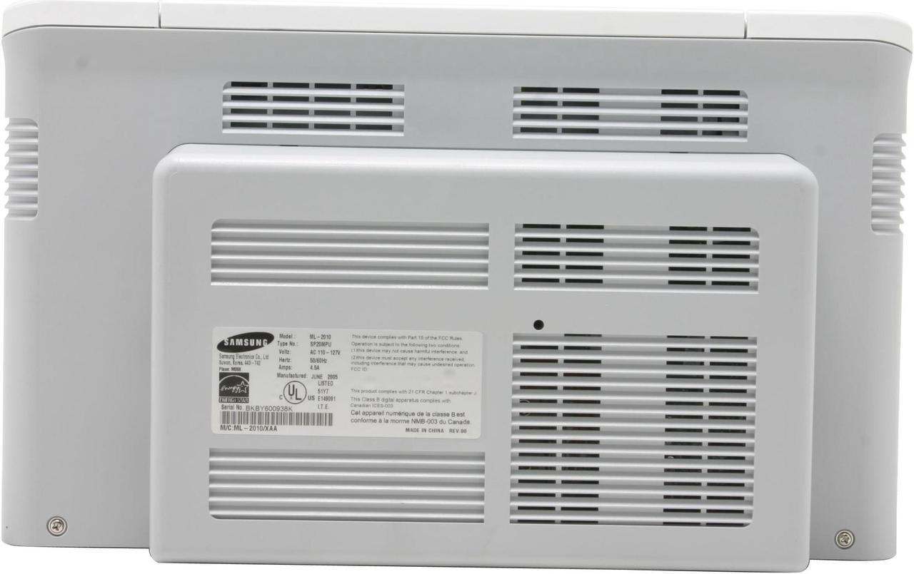 Alt view image 5 of 6 - Samsung ML-2010 Personal Up to 22 ppm Monochrome USB Laser Printer