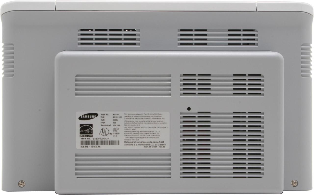 Alt view image 9 of 12 - Samsung ML-1610 Personal Up to 16 ppm Monochrome USB Laser Printer