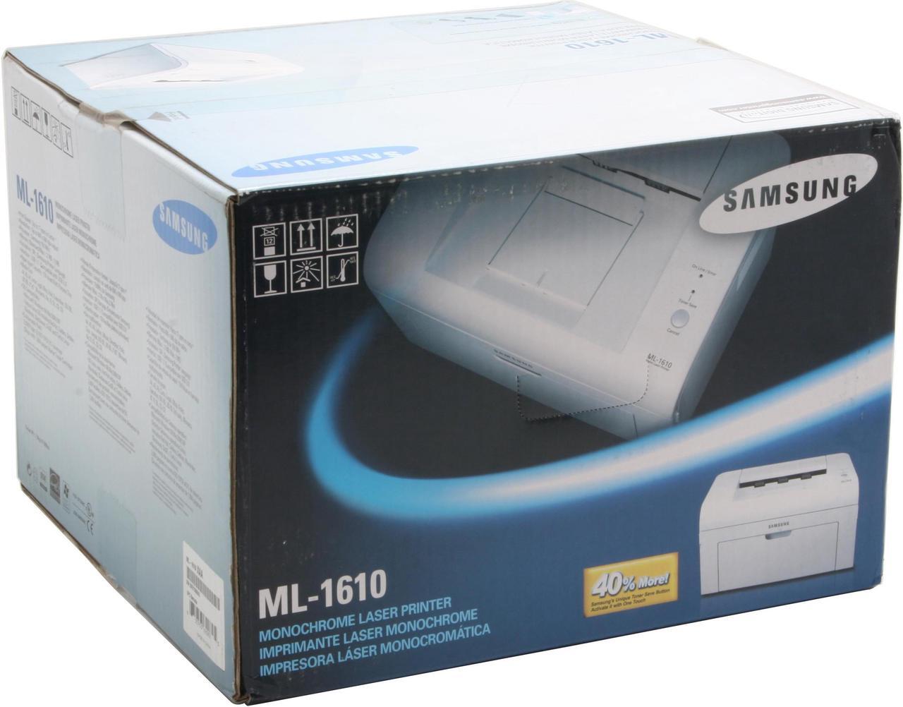 Alt view image 12 of 12 - Samsung ML-1610 Personal Up to 16 ppm Monochrome USB Laser Printer