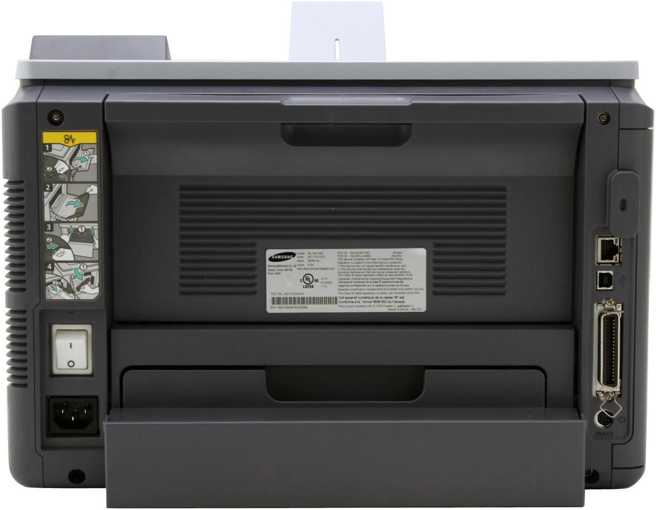 Alt view image 5 of 16 - SAMSUNG ML Series ML-3471ND Workgroup Up to 35 ppm Monochrome Laser Printer